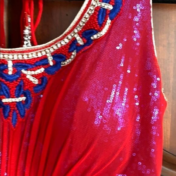 Indian Salwaar Kameez- Anarkali style 4 piece set. - Picture 5 of 8